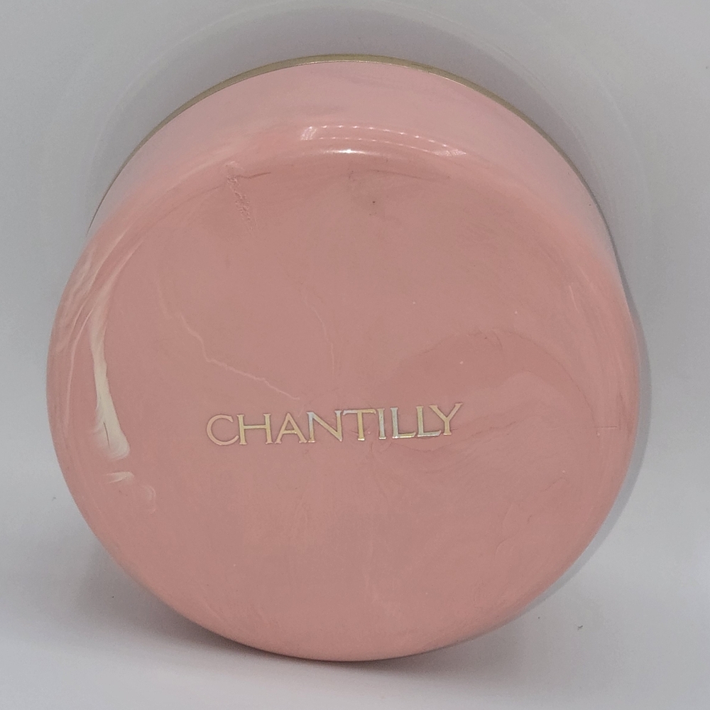Vintage‎ Chantilly Dusting Powder Box  Solid Pink Plastic Case Empty